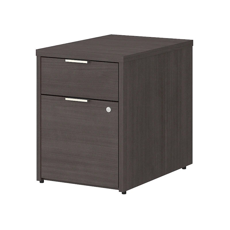 2 Drawer File Cabinet Pre-Assembled Box Drawer Lock Full Extension Slides Home Office