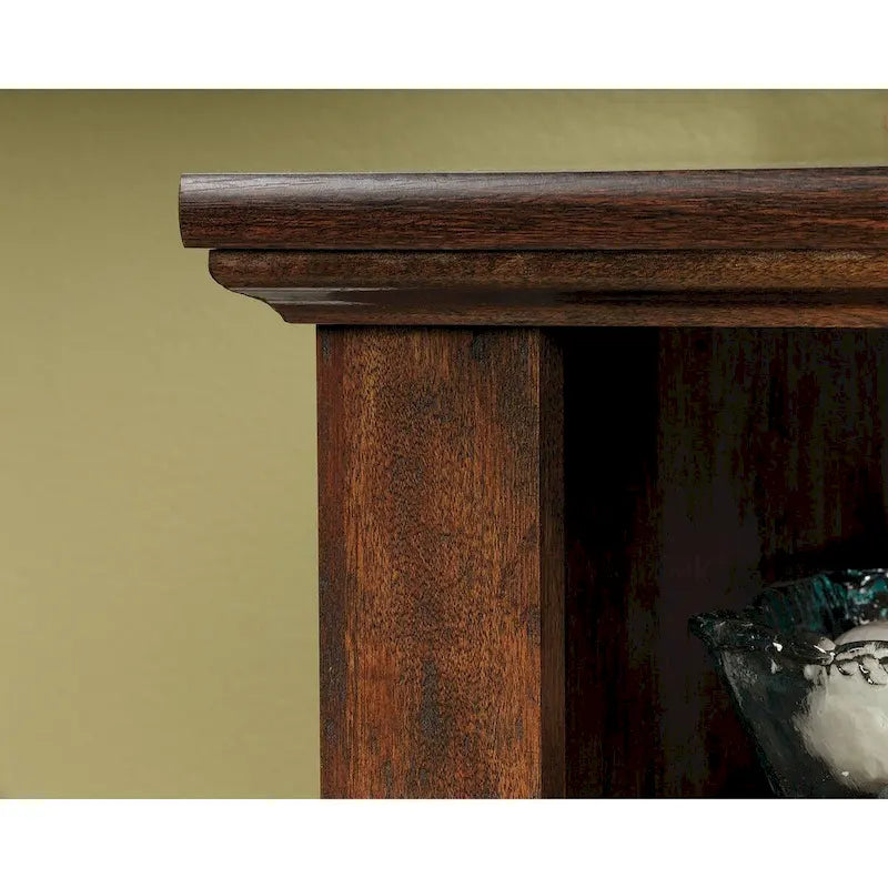 Lateral File Cabinet Open Cubby Shelves Locking File Drawer Full Extension Slides Rustic