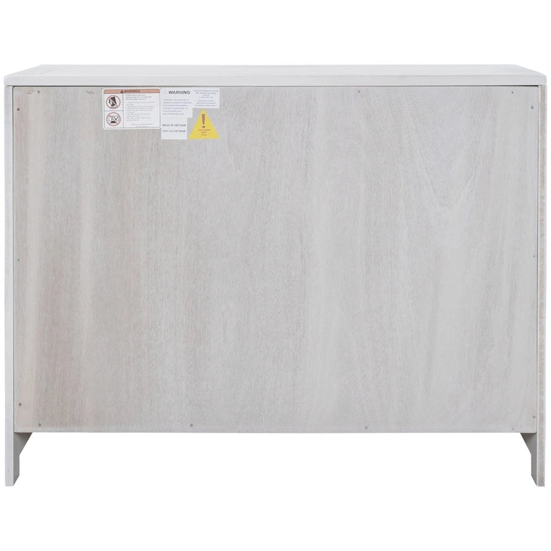 Accent Cabinet 2 Door Herringbone Carved Panel Distressed Antique Blue Adjustable Shelf MDF